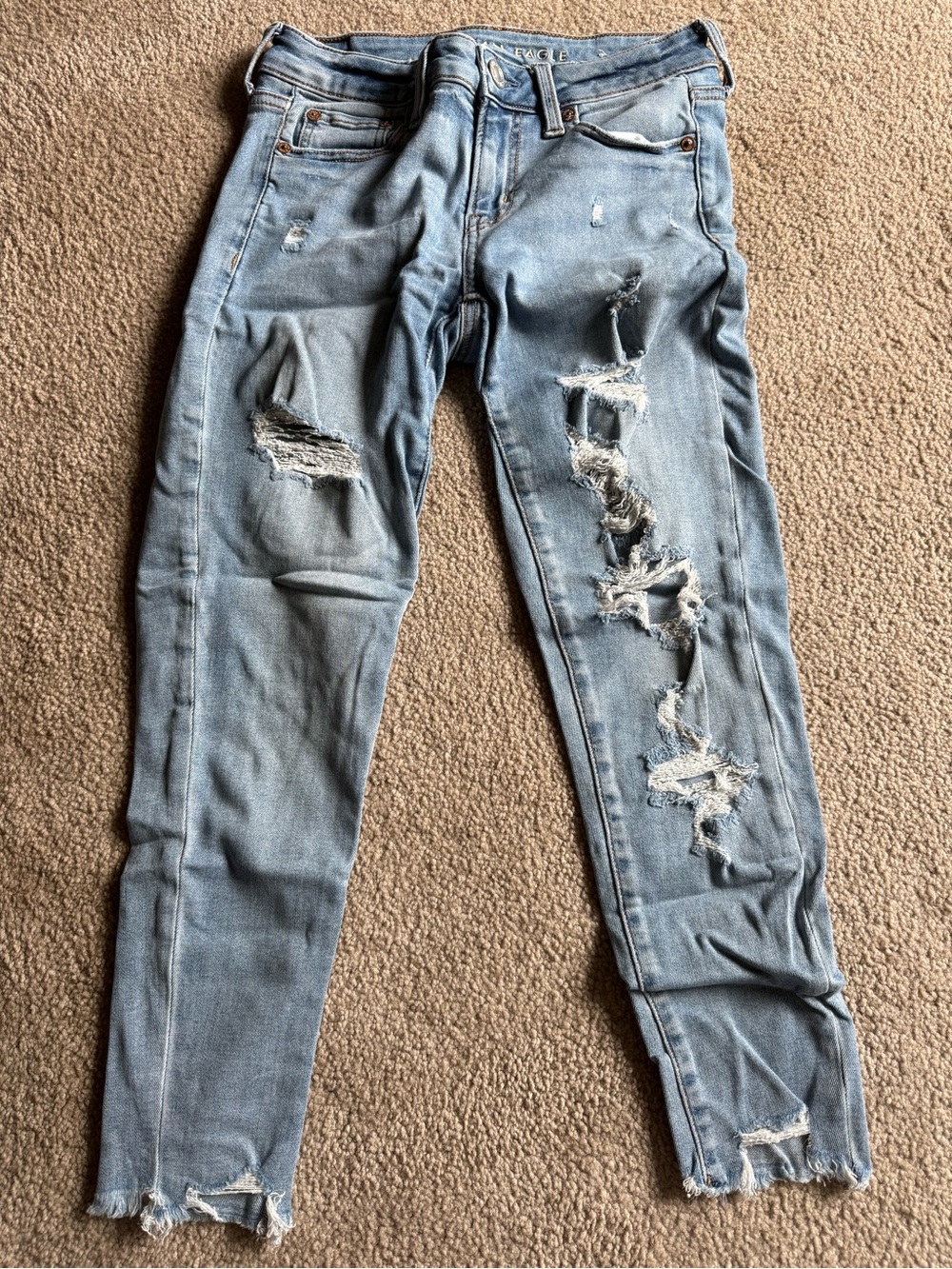 American Eagle ripped jeans
